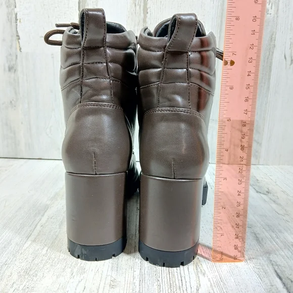 NEW Aerosoles Women's Esen Combat/Fashion Comfortable Brown Ankle Boots #765